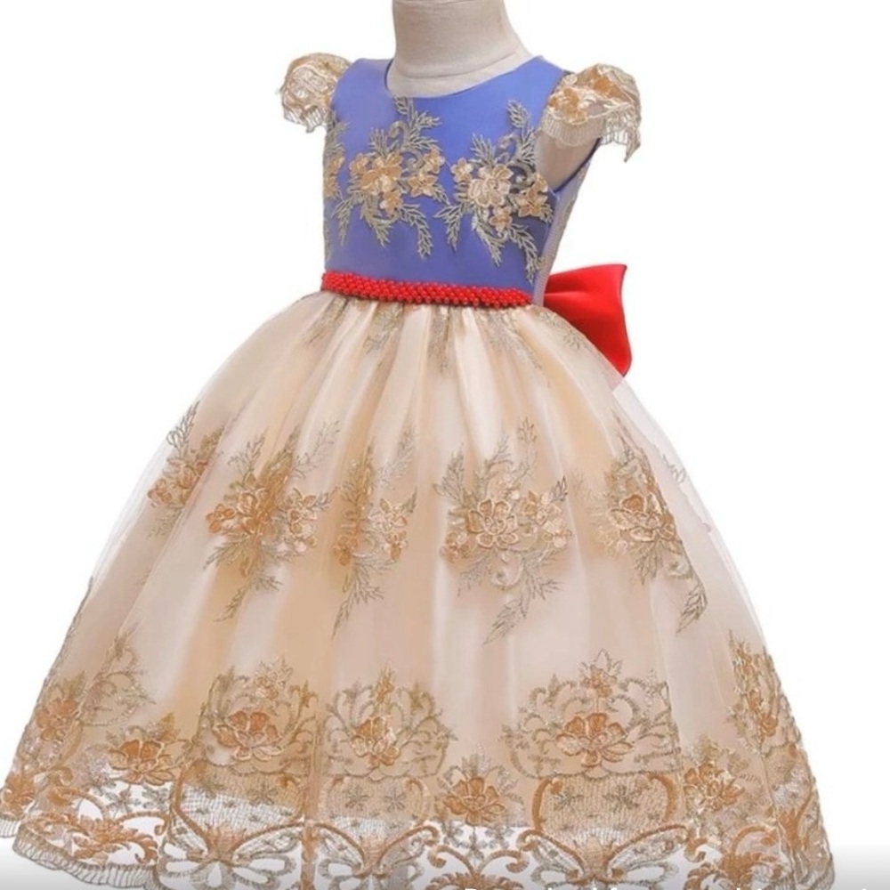 Formal Red and Blue Dress